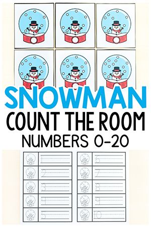 250+ Free Printables and Activities for Kids January Math Centers, January Preschool Themes, Winter Math Kindergarten, Count The Room, Math Counting Activities, January Kindergarten, Winter Math Centers, January Math, Snowmen Activities