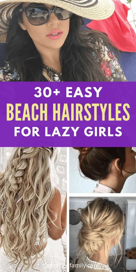 30+ Super Easy Beach Hairstyles For Lazy Girls This Summer 2020 East Beach Hairstyles, Easy Beach Hairstyles For Medium Hair, Post Beach Hairstyles, Beach Hairstyles With Bangs, Beach Hairstyles For Frizzy Hair, Beach Hairdos For Long Hair, Long Hair Beach Styles, Hawaiian Hairstyles Easy, Hair Styles For The Beach