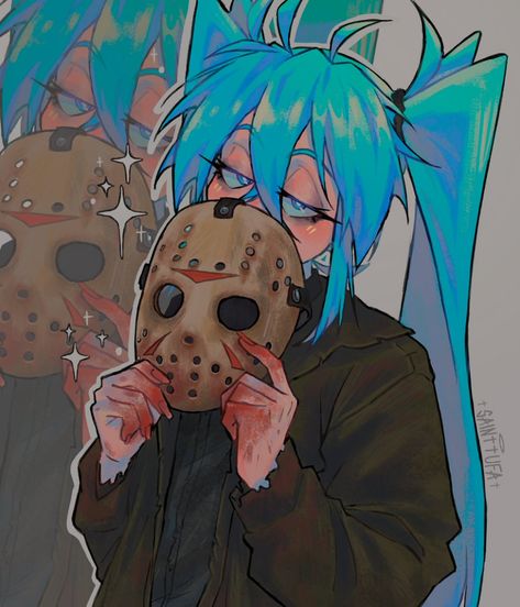 S A I N † † U F A on X: "Miku as Jason for Halloween :3 https://t.co/xdtp0AWMIq" / X Hatsune Miku Halloween Pfp, Miku Halloween Pfp, Halloween Vocaloid Pfp, Trans Miku, Goth Miku, Halloween Vocaloid, Hatsune Miku Halloween, Halloween Miku, Miku Halloween