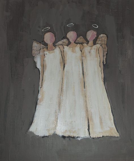 Completed-Heavenly-Trio-of-Christmas-Angels-855x1024 Paint Your Own Christmas Angels Christmas Paintings On Canvas, Angel Artwork, Angel Images, Paint Nite, Easy Canvas Painting, Angel Painting, Canvas Easy, Christmas Paintings, Angel Art