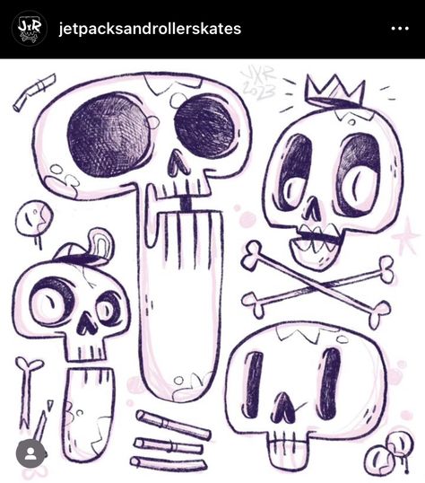 Cartoon Skull Drawing, Cute Skull Drawing, Goth Graffiti, Skull Doodle, Acab Tattoo, Skeleton Drawings, Doodle Characters, Old School Cartoons, Graffiti Doodles