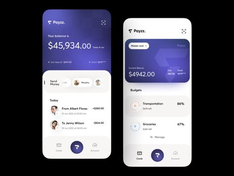 E Wallet App Ui, Mobile Wallet Ui, Card Design Ui, Card Ui Design, Mobile Wallet App, Wallet Ideas, Motion App, App Design Layout, Online Wallet