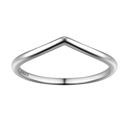 WISHBONE RING Wishbone is synonymous with luck, hope, and looking forward to the future. You can wear the ring alone or stack and match with other rings to give your own meaning to the jewelry. Size: 7.  Color: Silver.  Gender: female.  Age Group: adult. V Shaped Wedding Band, Shaped Wedding Band, Chevron Wedding Band, Chevron Wedding, Wishbone Ring, Antique Wedding Rings, Chevron Ring, Ring For Women, Stackable Rings