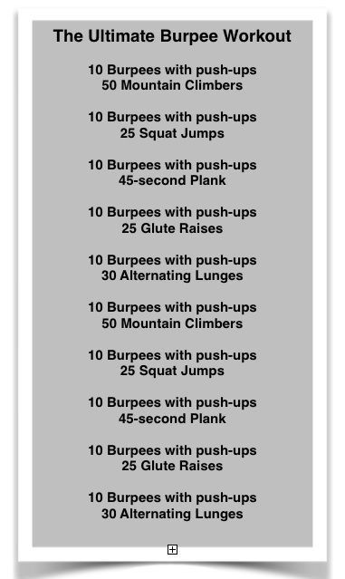 Chest Fat Burning Workout, Burpee Challenge, Glute Raises, Burpee Workout, Crossfit Workouts At Home, Fitness Shirts, Wod Workout, 1000 Calories, Burning Workout