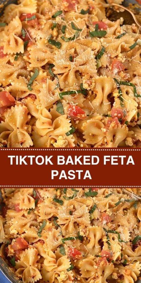 Tick Tock Feta Pasta Recipe, Feta Cheese And Cherry Tomatoes, Feta Tomatoes Pasta Bake, Feta Pasta Bake Tiktok, Tiktok Feta Tomato Pasta, Baked Feta Pasta With Cherry Tomatoes, Recipes Using Feta Cheese, Tomato Feta Pasta Bake, Feta Tomato Pasta Bake