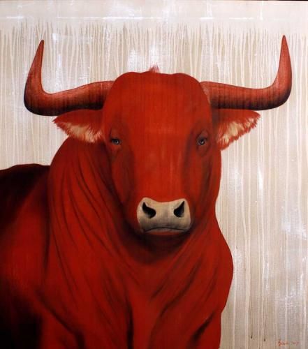 Red-bull-06-2007 Bull Abstract, Bull Illustration, Animal Painter, Bull Painting, Bull Art, Arte Grunge, Digital Ink, Tableau Art, Cow Art