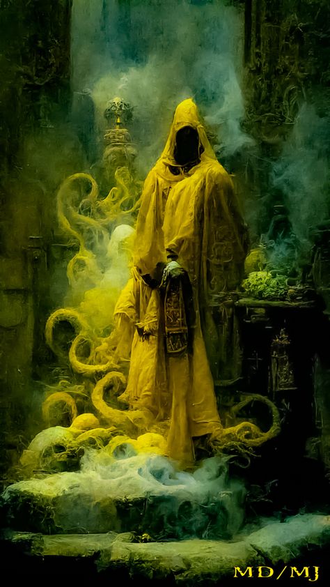 The King In Yellow, Fantasy Faction, King In Yellow, Lovecraft Art, Lovecraftian Horror, Eldritch Horror, Cthulhu Mythos, Dark Artwork, Cosmic Horror