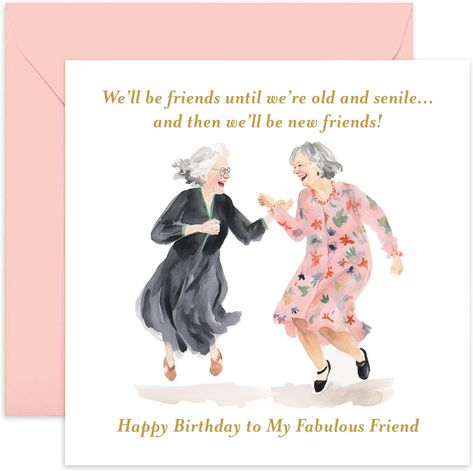 PRICES MAY VARY. 🎂 FUNNY BIRTHDAY CARD FOR FEMALE FRIEND: The perfect birthday card for women or men. The perfect happy birthday greeting card for celebrating them becoming another year older. Perfect to gift your best friend on their birthday. ✨ SPECIAL MILESTONES: Find the perfect greeting card for family and friends. We have designs for any occasion. Find the perfect card for a dad, mum, brother, sister, daughter, son, auntie, uncle, cousin, niece, nephew, grandad, grandma, or friend. 🌎 WE Birthday Old Friend, Happy Birthday Female Friend, Happy Birthday Cousin Female, Happy Birthday Friend Funny, Birthday Card For Best Friend, Birthday Card For Women, Card For Best Friend, Happy Birthday Illustration, Friendship Birthday