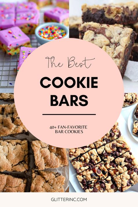 40+ Amazing Cookie Bars Recipes (Easy Recipes for the Holidays!) Easy Bar Cookie Recipes, Bar Cookie Recipes, Easy Cookie Bars, Chocolate Orange Cookies, Bake Christmas, Easy Bar Recipes, Oatmeal Cookie Bars, Easy Bar, Caramel Chocolate Chip Cookies