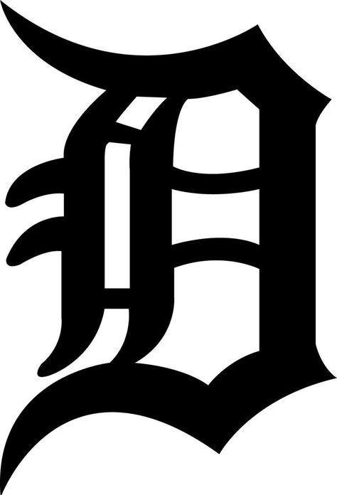 Detroit old English D Old English D, Detroit Sports, Baseball Teams, Detroit Tigers Baseball, Mlb Logos, Tiger Logo, Tigers Baseball, State Of Michigan, Mlb Teams