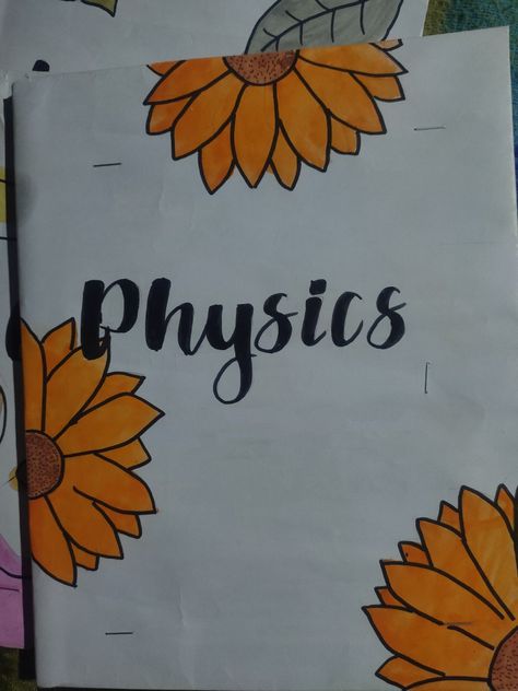 Physics Front Page Designs, Physics Notebook Cover Ideas, Physics Cover Page, Science Front Page Design, Physics Project Cover Page Design, Cover Page For Project, Easy Science Projects, Project Cover, Book Cover Page Design