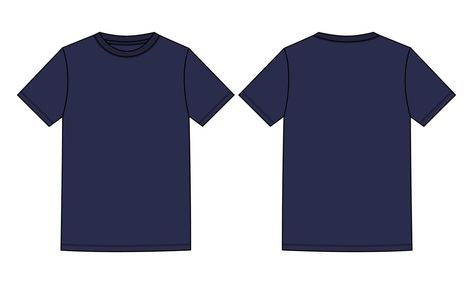 T Shirt Sketch, Fashion Flat Sketch, Color Template, Shirt Sketch, T Shirt Design Template, Navy Blue T Shirt, Green Polo Shirts, Flat Sketches, T Shirt Png