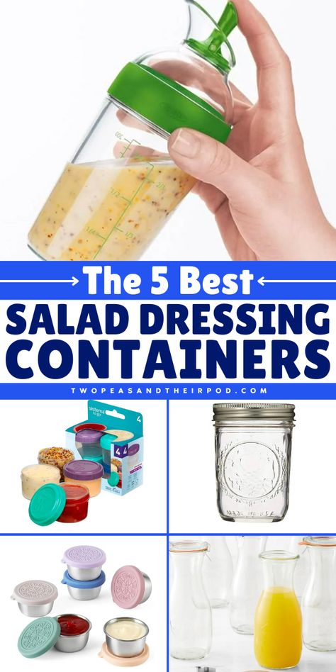 Just like salads and their dressings, not all containers are made equal. To create my list of the best salad dressing containers, I leaned on reviews from retailers and editorial sites to help find the easiest options. Best Salad Dressing, Dressing Containers, The Best Salad, Salad Dressing Container, Best Salad, Williams Sonoma, Salad Dressing, My Favorites, Peas