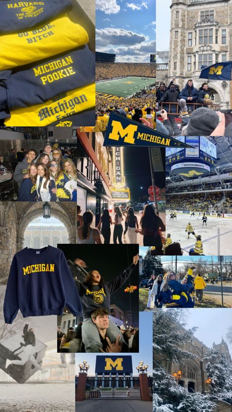 Umich Aesthetic, University Inspiration, Gymnastics Quotes, University Of Michigan Wolverines, Pa School, College Aesthetic, Michigan Football, Dream College, Dream School