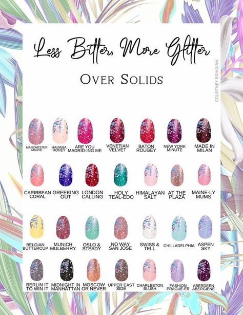 Less Bitter More Glitter, Nail Color Combos, Glitter Overlays, Finger Nail Art, Glitter Dipped, Halloween Nail Designs, Street Design, Color Street Nails, Fancy Nails