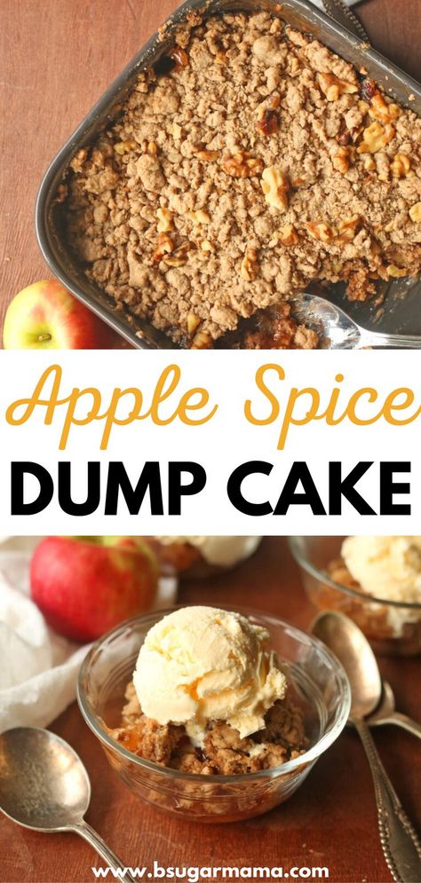 Easy Apple Dump Cake, Apple Dump Cake With Pie Filling, Apple Spice Dump Cake, Spice Dump Cake, Canned Apple Pie, Apple Dump Cake, Apple Pie Filling Recipes, Fall Favorites Recipes, Canned Apple Pie Filling