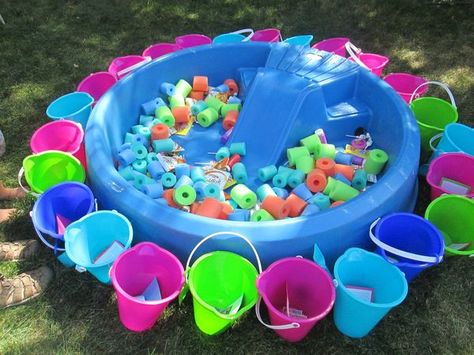 Baby Pool, Fishing Party, Kids Moves, Fun Party Games, Pool Birthday Party, Kiddie Pool, Pool Noodles, Outdoor Activities For Kids, Backyard Games