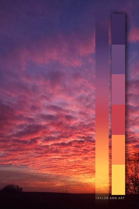 Canvas Bridal, Sunset Decor, Sunset Color Palette, Sunset Palette, Black Pastel, Wow Photo, Sunrise Colors, Unique Wedding Dress, Pastel Sunset