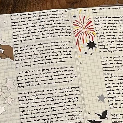 Love this spread! Eleisha 𖦹 on Instagram: "Little journal spread 📓 Ft. Stickers from @petite_gloom 🖤 #hobonichiweeks #hobonichi #hobonichiweeksmega #journal #halloween #planner" Petite Gloom, Halloween Planner, Writing Journals, Journal Writing, Love This, Writing, Halloween, On Instagram, Instagram