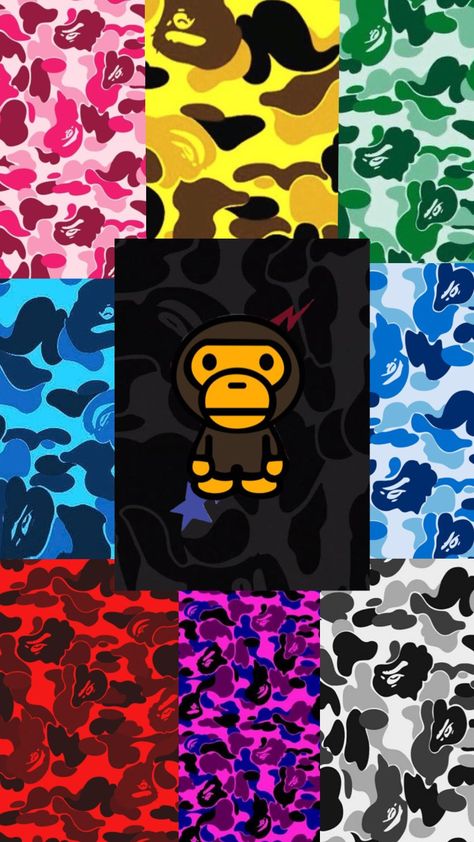 Bape Bape Aesthetic Pfp, Bape Prints, Bape Wallpaper Iphone Hd, Pink Bape Wallpaper, Custom Ipad Wallpaper, Bape Camo Wallpaper, Bape Shark Wallpaper, Bape Milo, Bape Cartoon