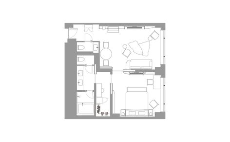 Executive Suite｜HOTEL THE MITSUI KYOTO Official Website Executive Suite Hotel Floor Plan, Architect Data, Hotel Room Plan, Hotel Guestroom, Suite Rooms, Japanese Hotel, Nijo Castle, Hotel Floor Plan, Tv In Bathroom