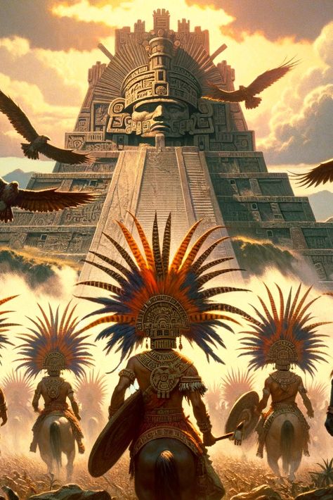 Uncover the legacy of Mexico's ancient civilizations with 'The Allende Chronicles'. From the artistic Olmecs to the enlightened Maya, delve into the roots that shaped a family's identity across generations. Ancient Aztec Art, Aztec Aesthetic, Olmec Civilization, Ancient Mesoamerica, Mayan Civilization, Aztec Artwork, September Themes, Ancient Mexico, Aztec Civilization