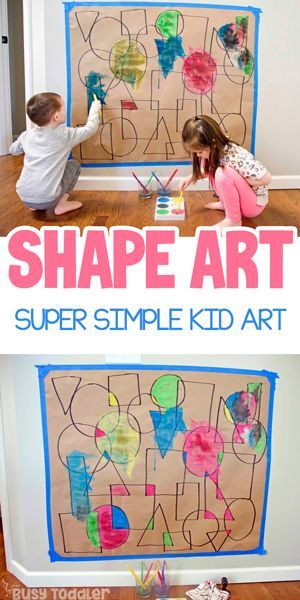 Art Activity For Toddlers, Art Activity For Kids, Shapes Lessons, Shape Activities, Shape Activities Preschool, Aktiviti Kanak-kanak, Activity For Toddlers, Art Activities For Toddlers, Preschool Activities Toddler