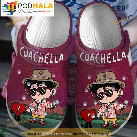 Coachella Bad Bunny Clogband 3D Crocs Clog Shoes, Funny Crocs Check more at https://podhalastore.com/product/coachella-bad-bunny-clogband-3d-crocs-clog-shoes-funny-crocs/ Bad Bunny Crocs, Doctor Who Shoes, Styling Crocs, Coachella Looks, Crocs Fashion, Crocs Clog, Shoes Unique, Crocs Crocband, Crocs Clogs