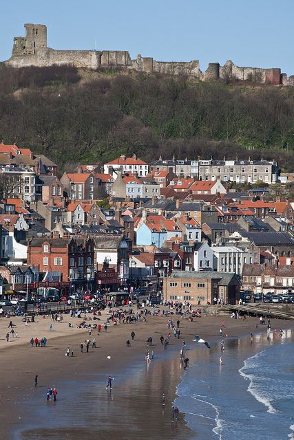 Castle In The Distance, Scarborough Castle, Scarborough England, Scarborough Beach, Yorkshire Coast, Kentish Town, North York Moors, Yorkshire Uk, Seaside Town