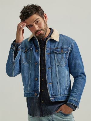 Sherpa Denim Jacket, Sherpa Lined Denim Jacket, Workwear Jeans, Lined Denim Jacket, Stylish Men Casual, Mens Workwear, Wind Jacket, Outdoor Pants, Men's Jackets