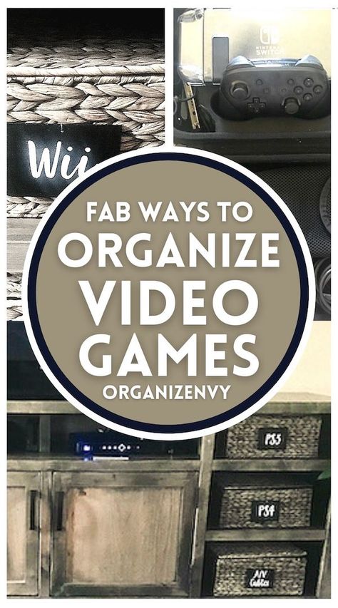 Game System Organization, Game Console Organization, Video Game Console Storage, Video Game Organization, Video Game Storage, Hidden Games, Space Video, Hide Video, Diy Rangement