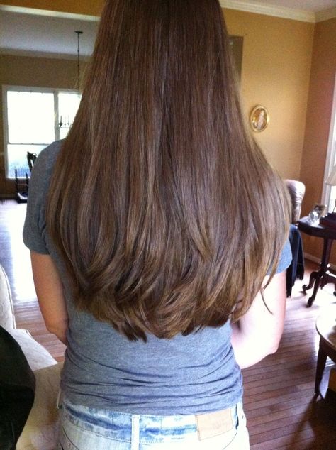 Love the gentle layers Medium Hair Round Layers, Long Soft Layers Haircut Straight, Soft U Haircut, Long Round Haircut, Long Layers Rounded, Brown Hair No Layers, Rounded Haircut Long, Light Brown Hair With Layers, Long Layers On Medium Length Hair