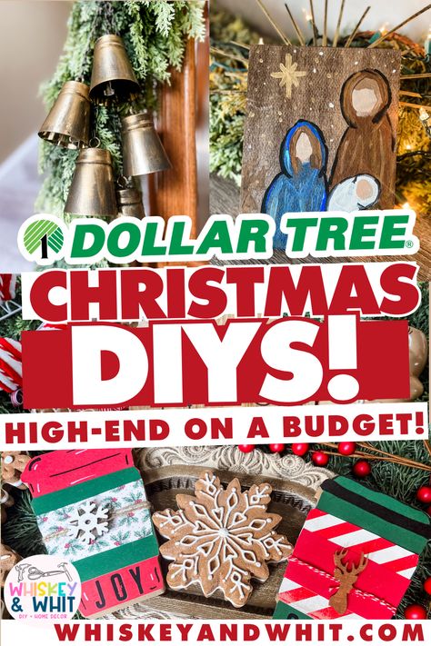 Dollar Tree Sign Makeover Christmas, Christmas Decorations Diy Dollar Tree, Diy Dollar Tree Garland Christmas, Dollar Tree Christmas Diy 2024, Xmas Dollar Tree Diy, Swag Made From Dollar Tree Christmas Tree, Christmas Decor From Dollar Tree, Dollar Tree Bottle Brush Tree Crafts, Dollar Tree Christmas Wreath Ideas