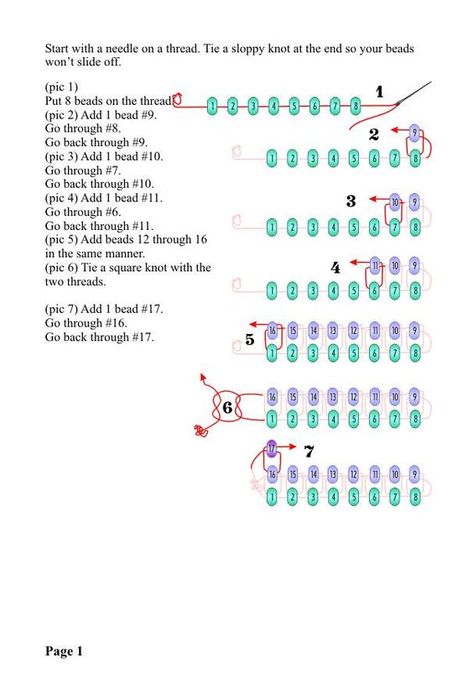 Square Stitch Beading Patterns, Square Stitch Beading, Seed Bead Bracelet Patterns, Square Stitch, Beaded Bead, Bead Crochet Rope, Bead Embroidery Patterns, Beading Techniques, Bead Weaving Patterns