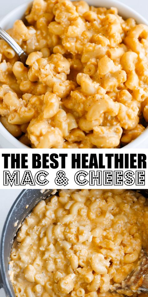 Healthier Mac And Cheese Recipe, Healthier Mac And Cheese, Mac N Cheese Crockpot, Easy Homemade Mac And Cheese, Healthy Mac N Cheese Recipe, Healthy Mac N Cheese, Keto Vegetables, Fast Meals, Riced Cauliflower