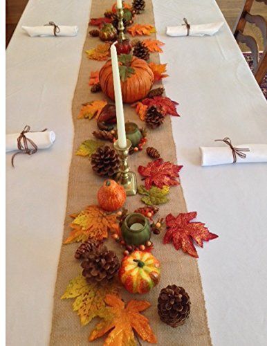 Tablescape Thanksgiving, Easy Thanksgiving Decorations, Simple Thanksgiving Table Decor, Tablecloth Napkins, Thanksgiving Dinner Decor, Simple Thanksgiving Table, Burlap Runner, Thanksgiving Tablecloth, White Linens