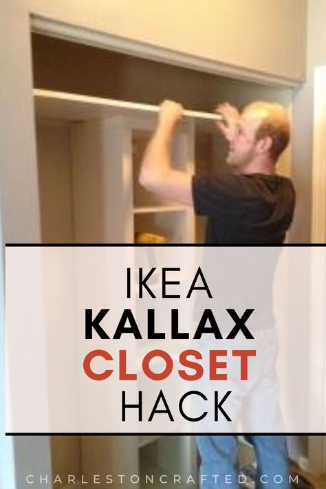 Ikea Hall Closet Organization, Ikea Closet Makeover Diy, Best Closet Systems Small Spaces, Small Area Closet Ideas, Small Closet Ideas Ikea, Ikea Reach In Closet Hack, Reach In Closet Ikea Hack, Ikea Diy Closet Organization, Closet Organization Reach In