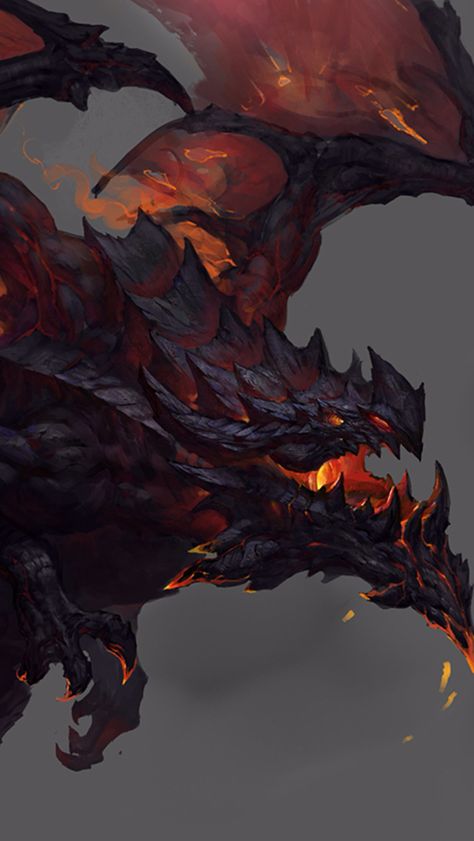 Lava Dragon Wallpapers Lava Dragon Art, Lava Elemental, Volcano Dragon, Lava Monster, Dragon Wallpapers, Lava Dragon, Ice Dragon, Zodiac Book, Creature Artwork