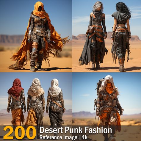 Desert Clothes, Post Apocalyptic Desert, Clothes Concept Art, Desert Punk, Desert Clothing, Wedding Ring Images, Wasteland Weekend, Post Apo, Game Designer