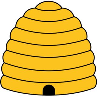 File:Beehive.svg Beehive Cartoon, Beehive Pictures, Bumble Bee Clipart, Utah Tattoo, Bee Ideas, Bee Room, العمل الجماعي, Bee Themed Classroom, Bee Classroom