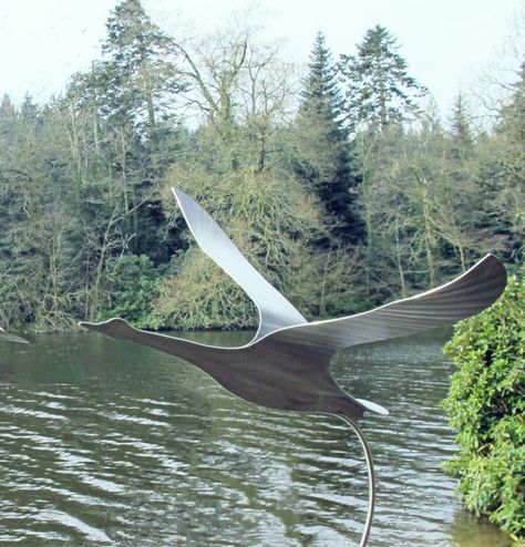 Sales Consultant, Stainless Steel Art, Garden Sculptures, Metal Sculptures, Copper Art, Metal Birds, Sculpture Park, Glass Artwork, Bird Sculpture