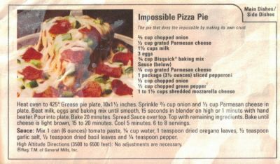 Impossible Pizza Pie, Impossible Tuna Pie, Bisquick Dumplings Recipe, Pizza Pie Recipe, Tuna Pie, Impossible Pies, Jiffy Recipes, Pizza Sandwich Recipe, Impossible Pie