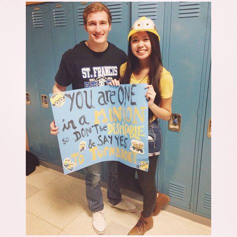 Despicable Turnabout!  #turnabout #promposal #sadies #turnaboutideas #despicableme #minions Minion Promposal, Hoco Boards, Prom Themes, Prom Ideas, Prom Proposal, Origami Easy, Despicable Me, Minion, Homecoming