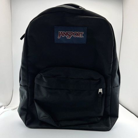 New Jansport Backpack Black 16' X 10' X 5' Red Jansport Backpack, Black Jansport Backpacks, Black Jansport, Pineapple Backpack, Jansport Backpacks, Jansport Backpacks Big Student, Mochila Jansport, Black Backpack School, Galaxy Backpack