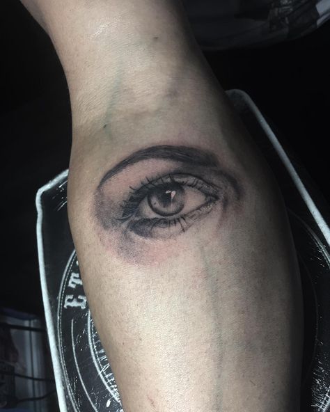 Wifes Eyes Tattoo, Eyes Tattoo, Grey Eyes, Gray Eyes, Eye Tattoo, Black Grey, Tattoo Quotes, Black And Grey, Tattoos