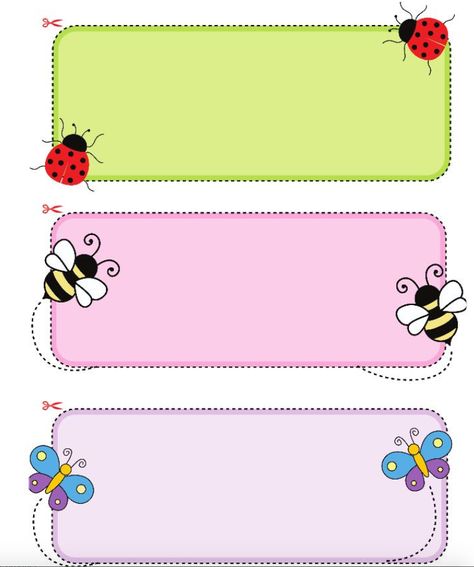 10 PDF School printable stationery. Name labels, notebooks, lunch notes, doodle frames, name tags, notes templates, book tags, school supplies. School Labels Printables, Araling Panlipunan, Notebook Labels, Name Tag For School, School Border, Name Tag Templates, Name Tag Design, Penanda Buku, Doodle Frames