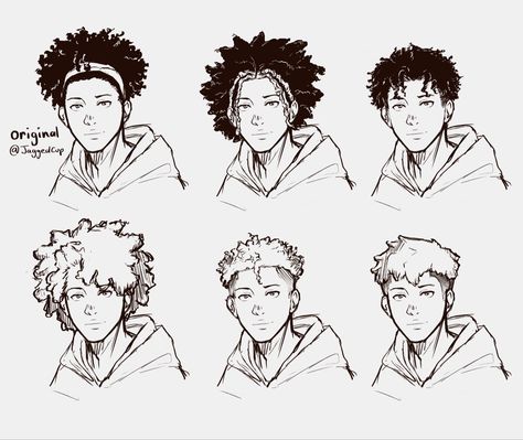 Afro Drawing Reference Male, Black Hairstyles Male Drawing, Afro Buns Drawing, Male Hairstyles Drawing Black, Black Man Hairstyle Drawing, Black Man Hair Drawing, Curly Hairstyles Art Reference, Black Hair Reference Male, Mohawk Front View Drawing