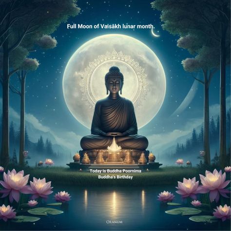 Today marks the Full Moon of the Vaisākh lunar month, also known as Buddha Poornima 🌕🪷. It's a significant day, commemorating the birth, enlightenment, and attainment of Mahāsamādhi by Buddha 🙏. During this auspicious time when the moon's energy is abundant, we can partake in various rituals to seek blessings ✨. Leave water in a glass under the moonlight overnight and drink it the next day 🌙💧. Take a stroll under the moon's glow 🚶‍♂️🌌. Buddha Poornima, Buddha Art Painting, Under The Moonlight, Under The Moon, The Full Moon, Buddha Art, Moon Glow, Full Moon, Astrology