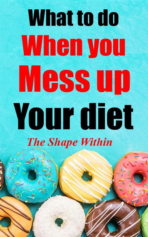 Do you always mess up on your diet? This article will show you exactly what to do when you slip up with healthy dieting and show you how to stay on track with your healthy habits | TheShapeWithin.com Getting Back On Track Diet, Staying On Track With Diet, Get Back On Track Diet Motivation, How Many Steps A Day To Lose A Pound, How To Stop Yourself From Eating Junk, Scd Diet, Bad Food, Healthy Liver, Diets For Beginners