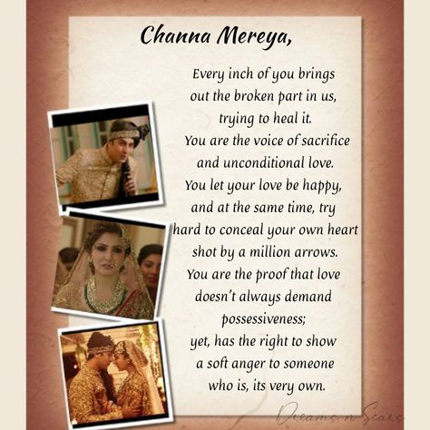 Channa Mereya Lyrics, Chandrayan 3, Channa Mereya, Follow Dreams, Try Harder, Unconditional Love, Love Quotes, Bring It On, Let It Be